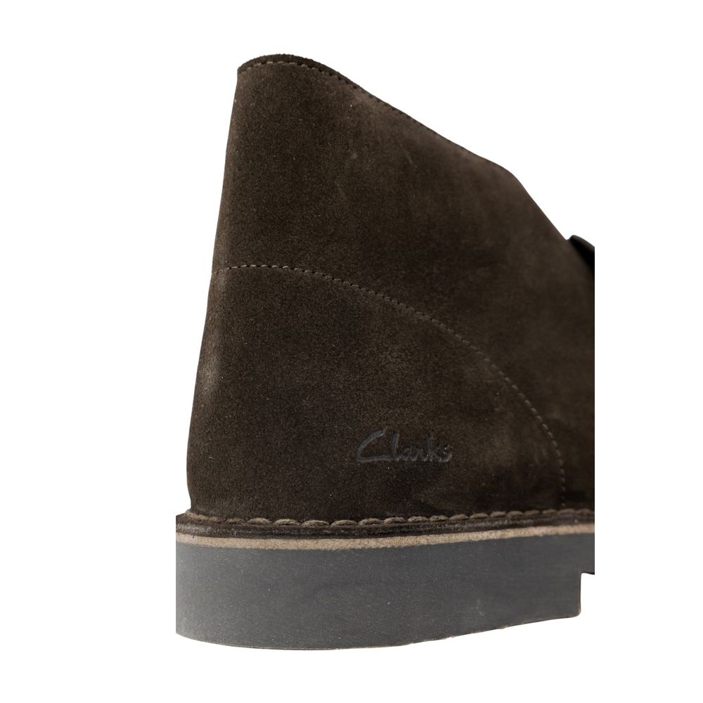 Clarks Brown Leather Ankle Boots
