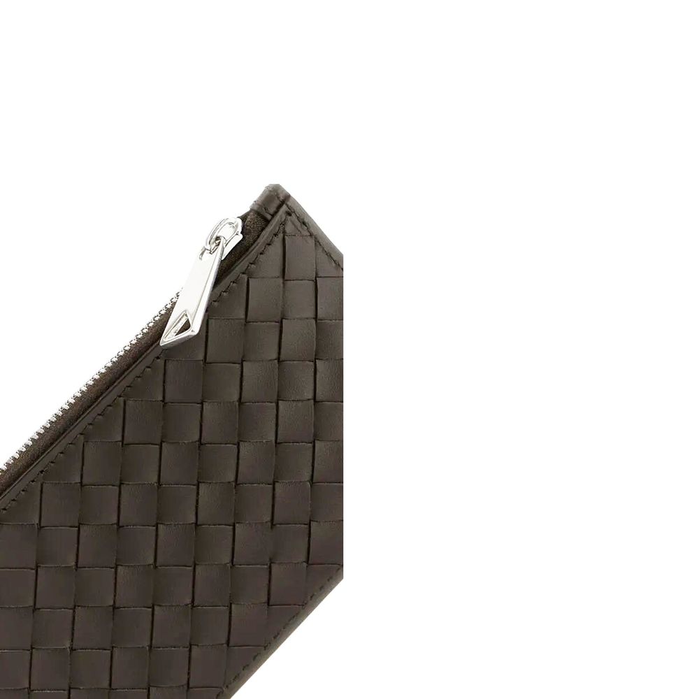 Bottega Veneta Brown Calfskin Cardholder