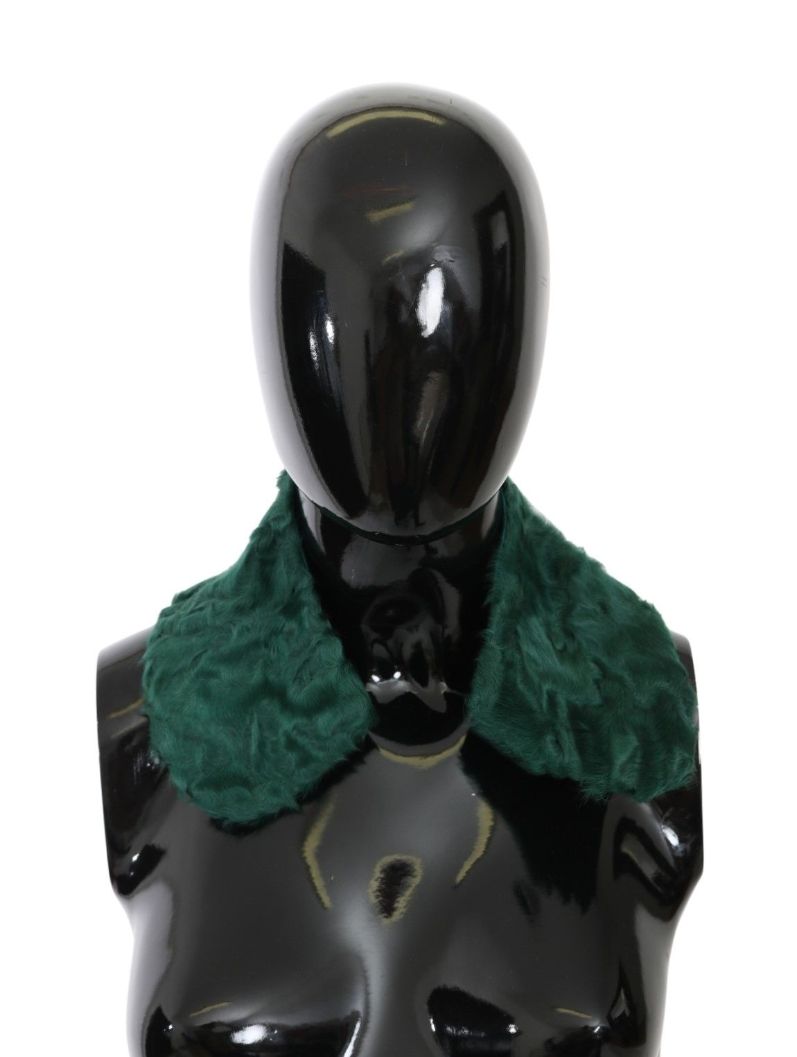 Dolce & Gabbana Elegant Lambskin Fur Scarf in Lush Green - KALAJ