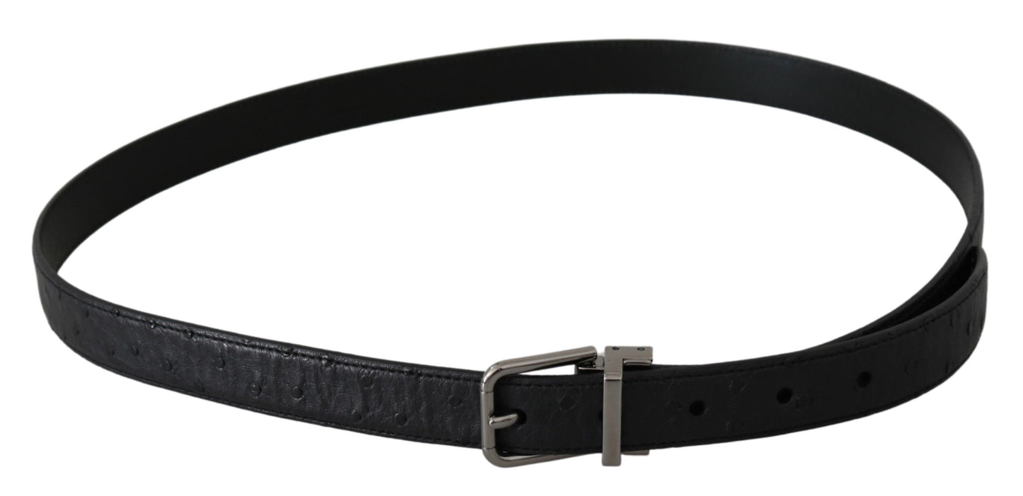 Dolce & Gabbana Elegant Exotic Skin Designer Belt - KALAJ