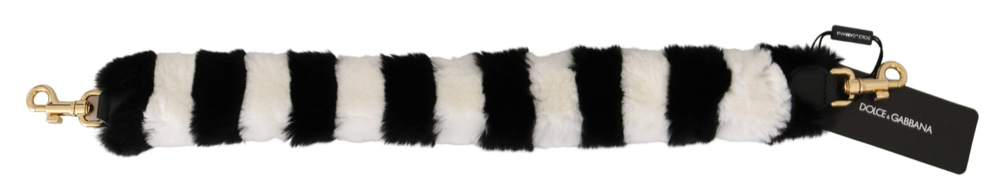 Dolce & Gabbana Elegant Fur Shoulder Strap Accessory - KALAJ