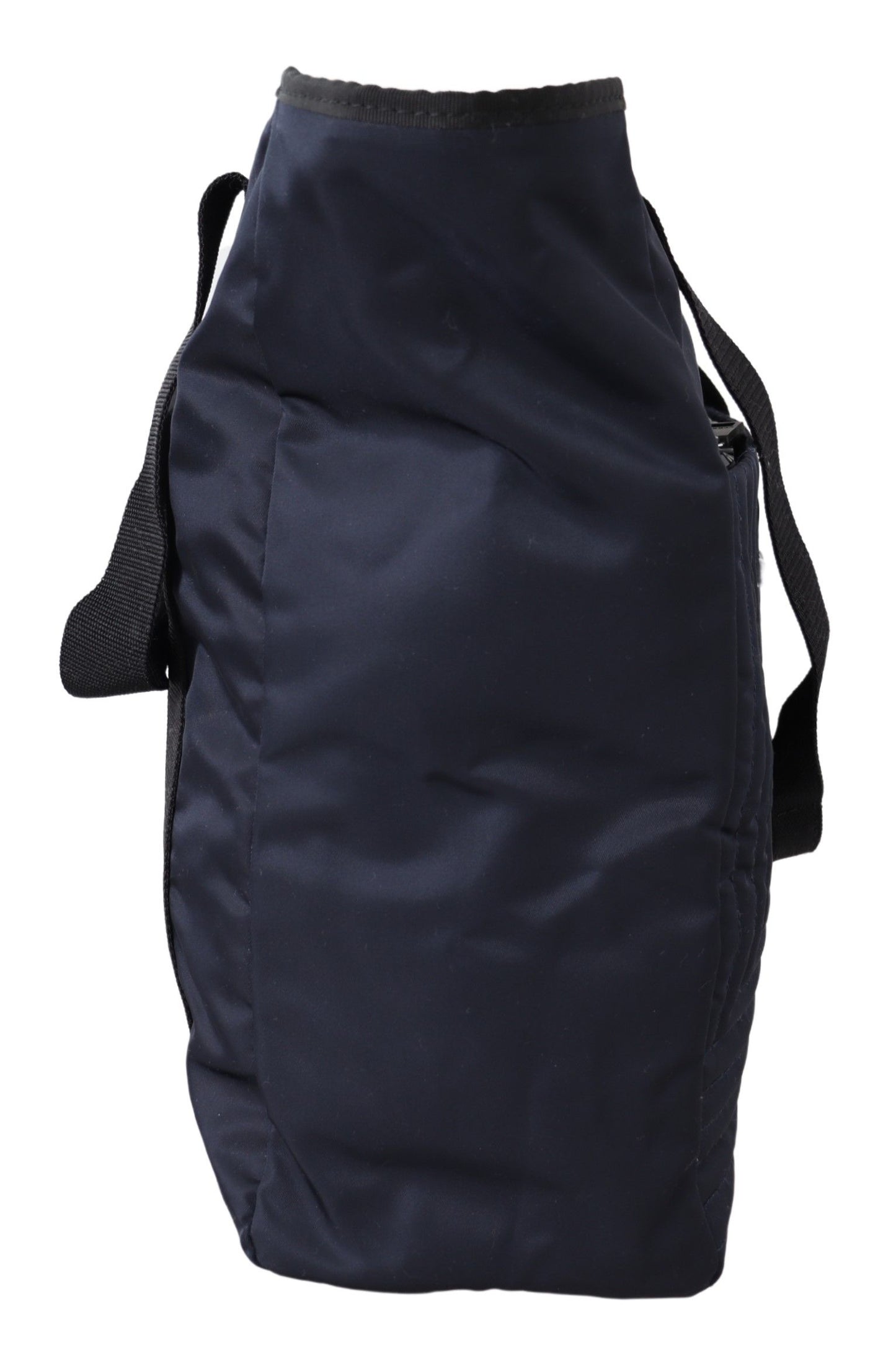 Versace Elegant Blue Nylon Tote Bag - KALAJ