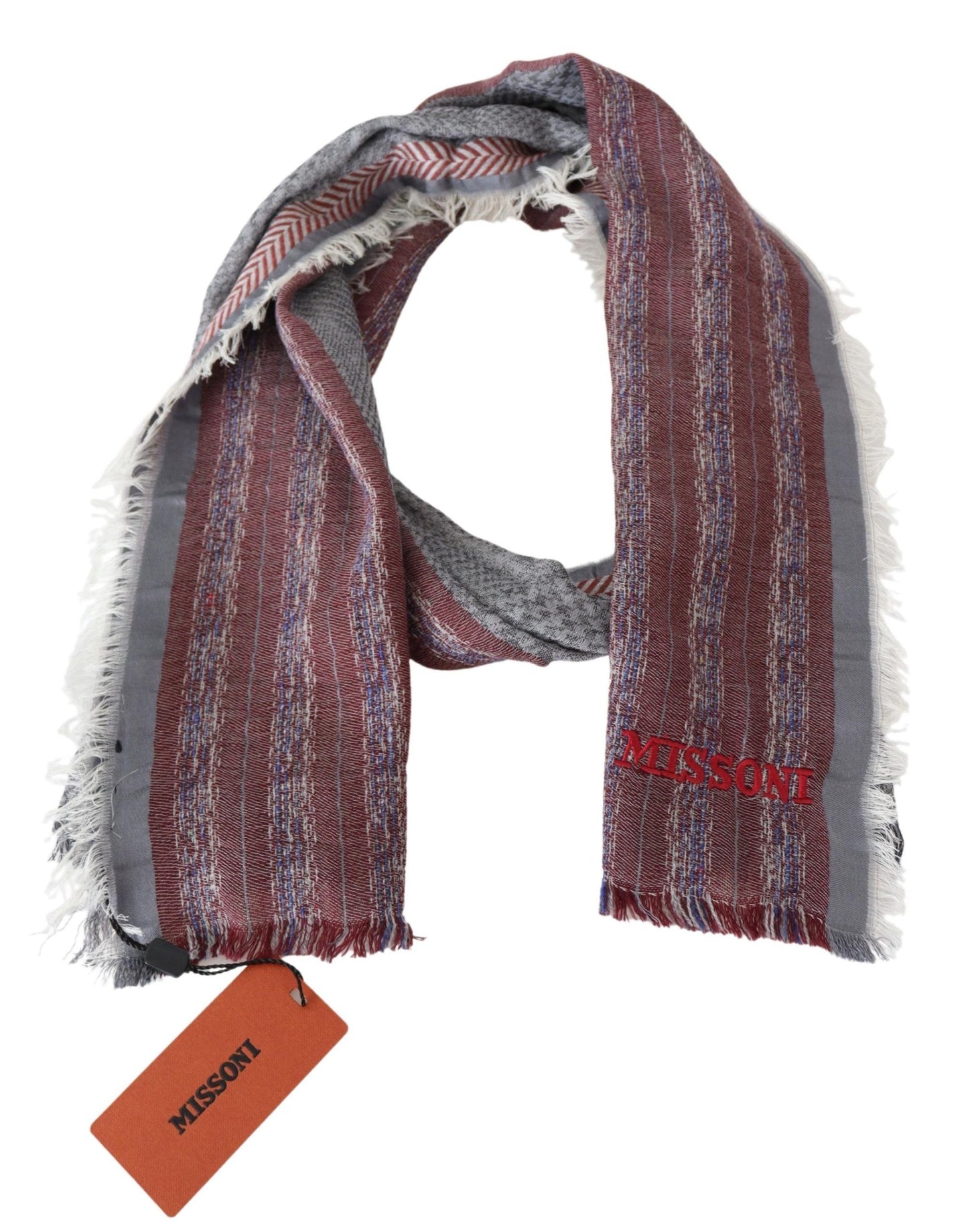 Missoni Chic Multicolor Wool Blend Designer Scarf - KALAJ