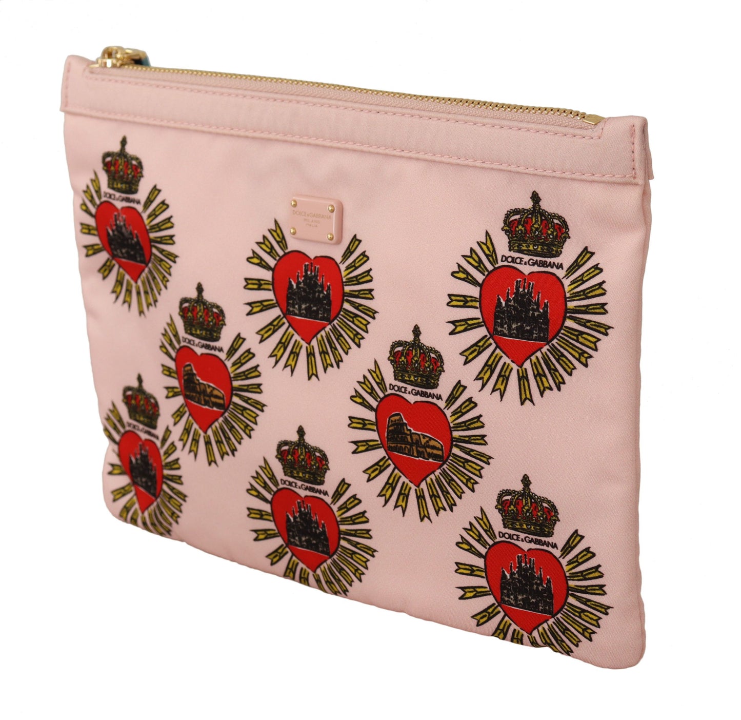 Dolce & Gabbana Elegant Pink Heart Clutch Wallet - KALAJ