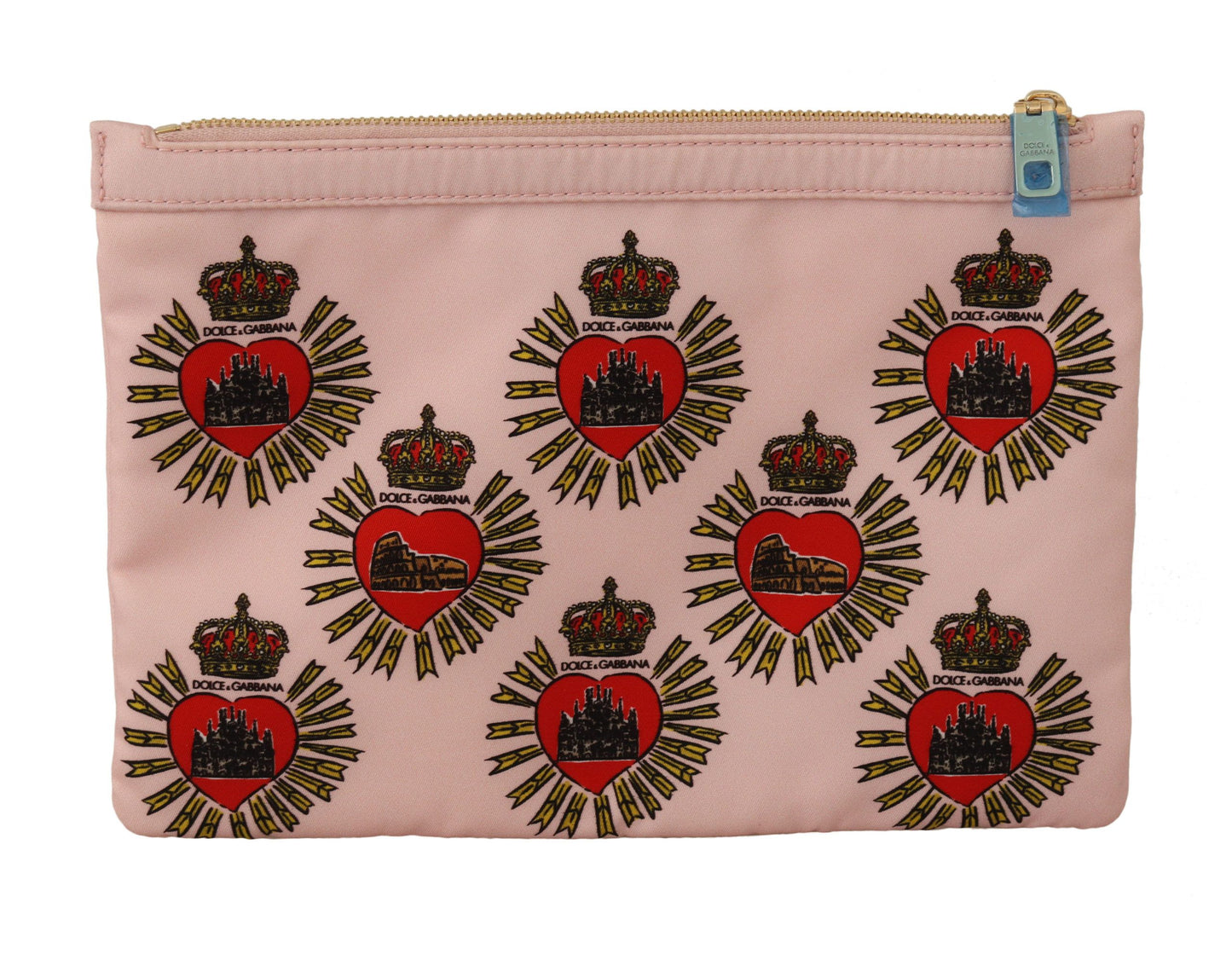 Dolce & Gabbana Elegant Pink Heart Clutch Wallet - KALAJ