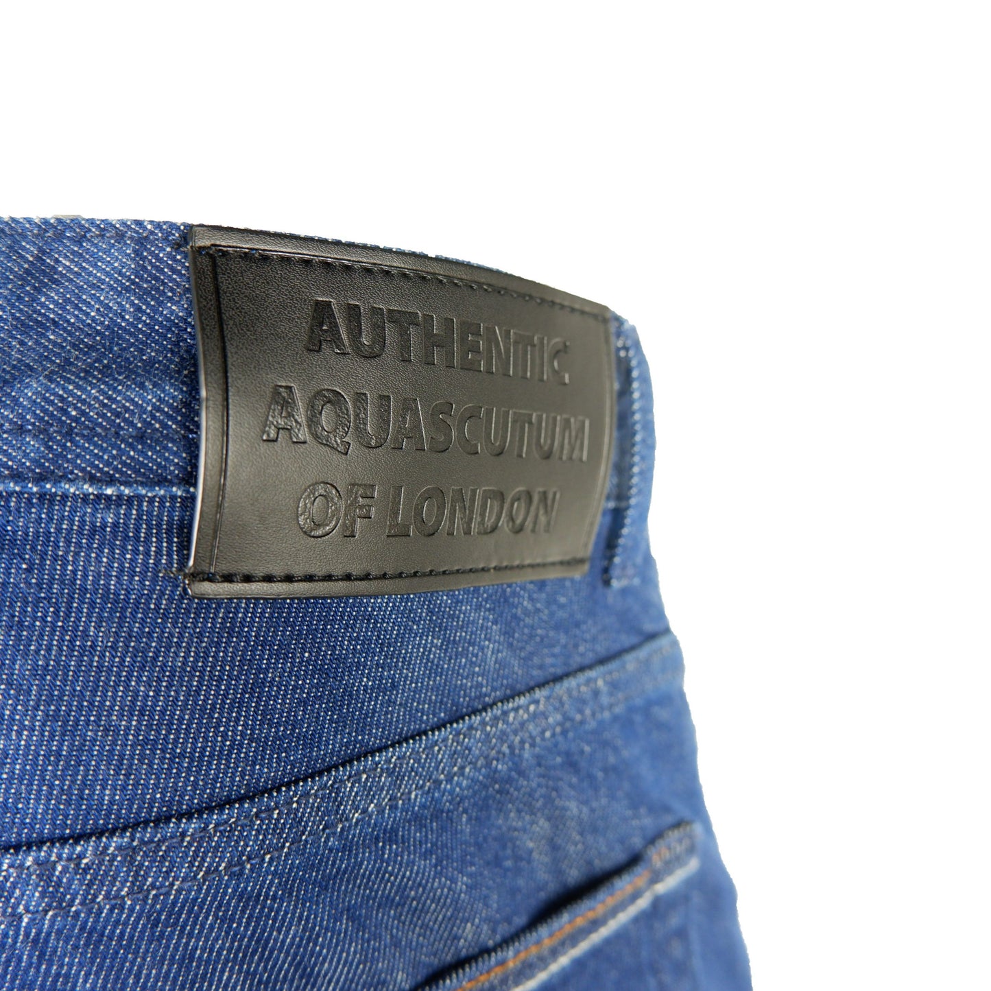 Aquascutum Dark Blue Cotton Men Jeans