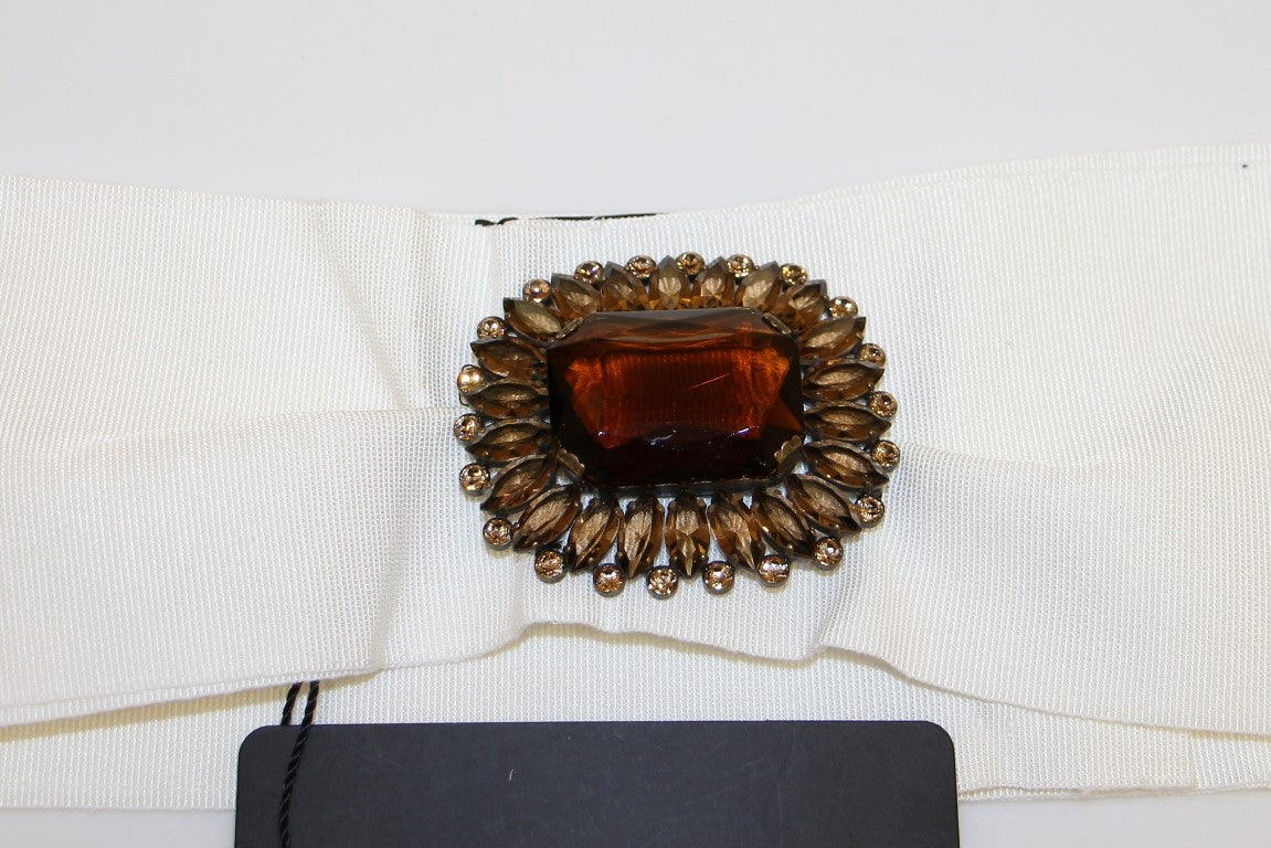 Dolce & Gabbana Embellished Snap Button Waist Belt - KALAJ
