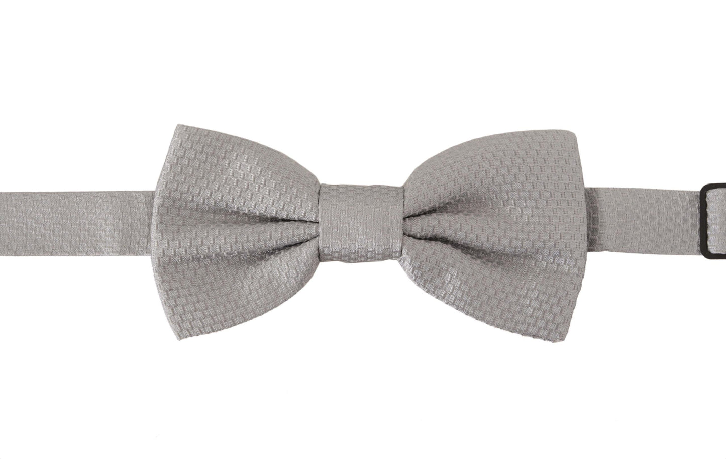 Dolce & Gabbana Chic Gray Silk Bow Tie - KALAJ