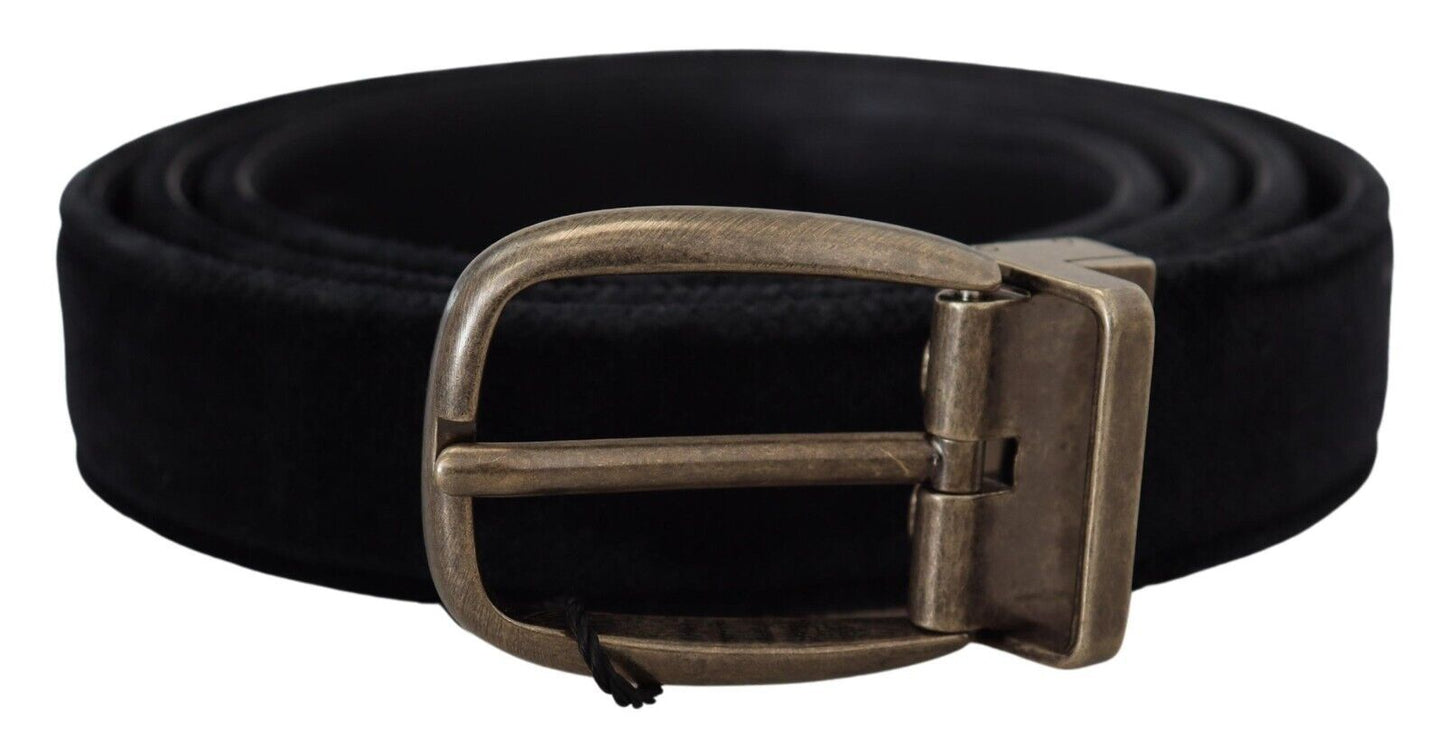 Dolce & Gabbana Elegant Black Leather Belt - KALAJ