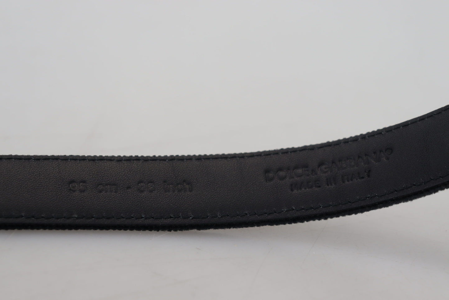 Dolce & Gabbana Elegant Black Leather Belt - KALAJ