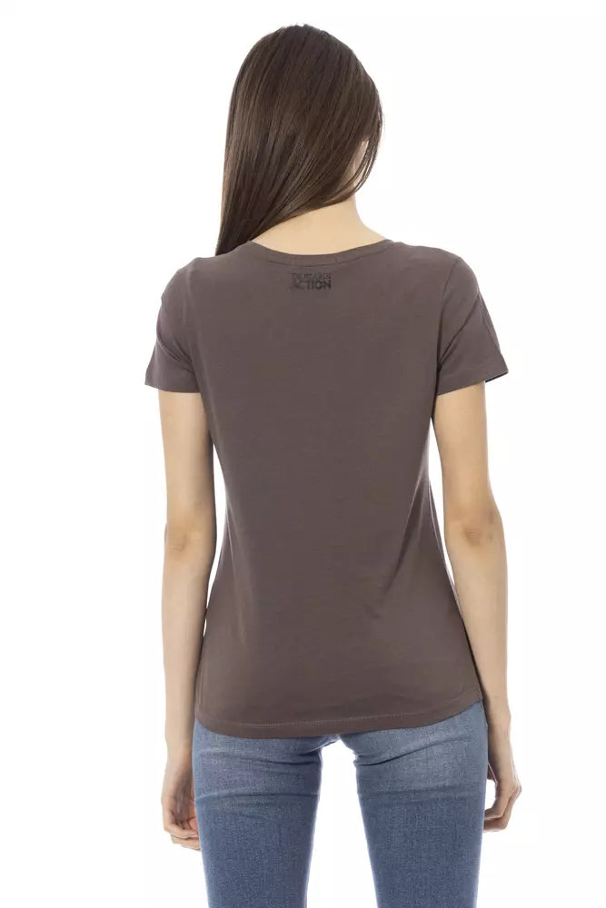 Trussardi Action Brown Cotton T-Shirt