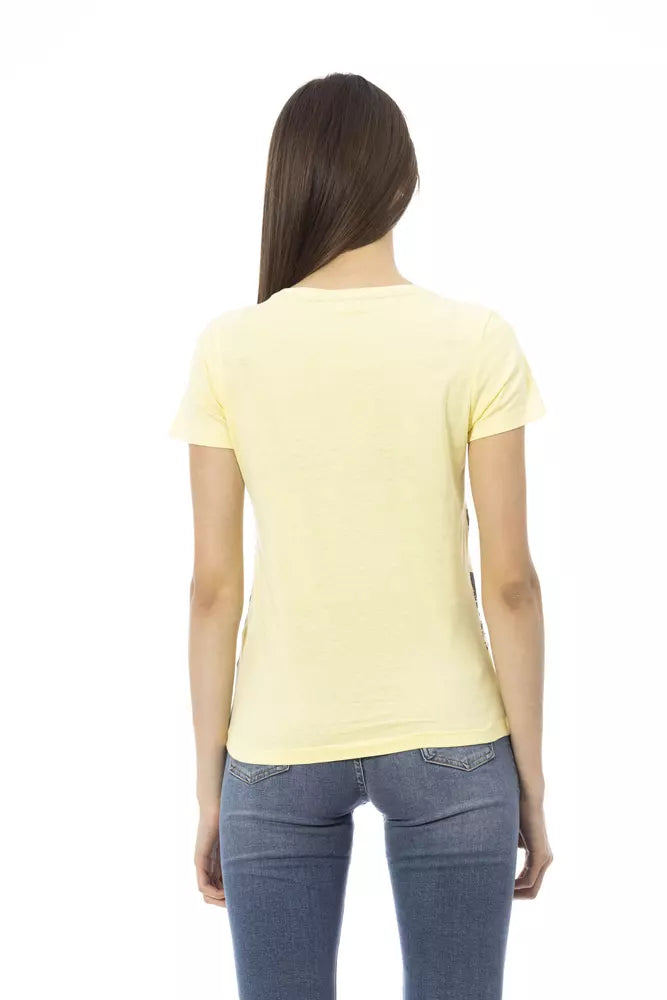 Trussardi Action Yellow Cotton T-Shirt