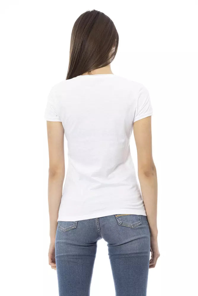 Trussardi Action White Cotton T-Shirt