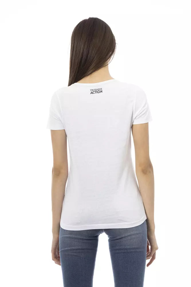 Trussardi Action White Cotton T-Shirt