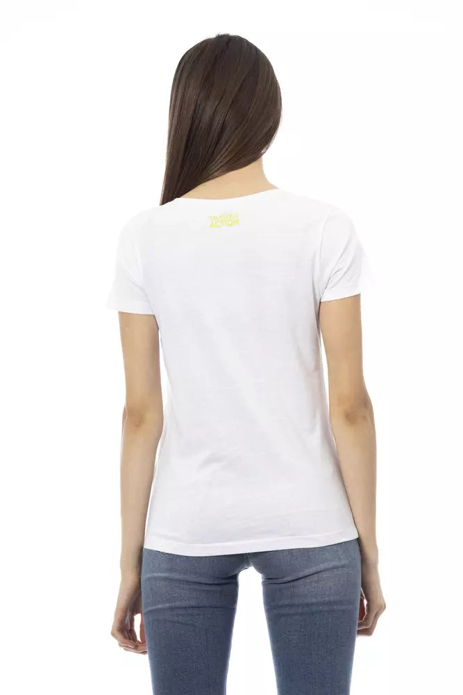 Trussardi Action White Cotton T-Shirt