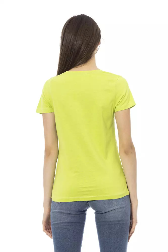 Trussardi Action Green Cotton T-Shirt