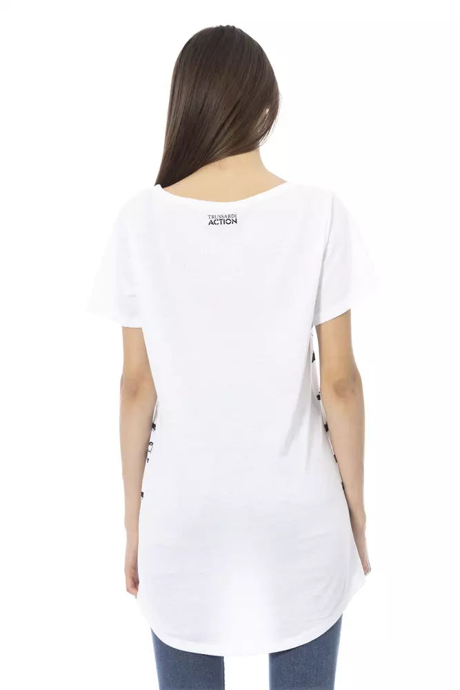 Trussardi Action White Cotton T-Shirt