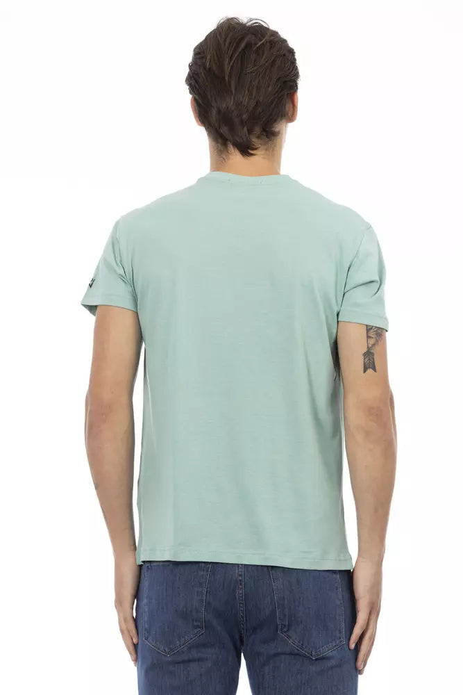 Trussardi Action Green Cotton T-Shirt