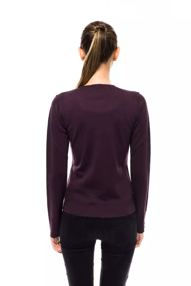 Montana Blu Purple Wool Sweater