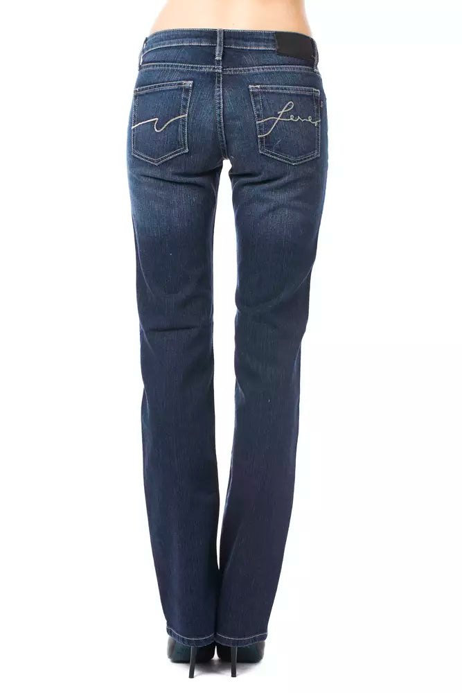 Ungaro Fever Blue Cotton Jeans Denim