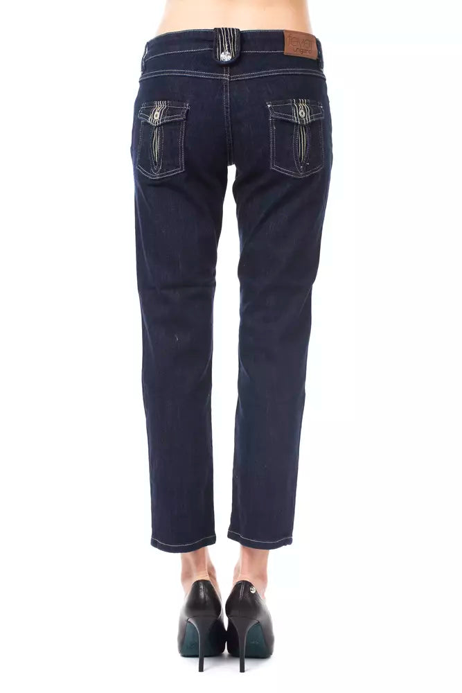 Ungaro Fever Blue Cotton Jeans Denim