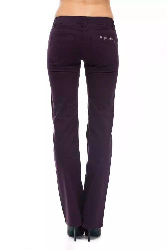 Ungaro Fever Purple Cotton Pant