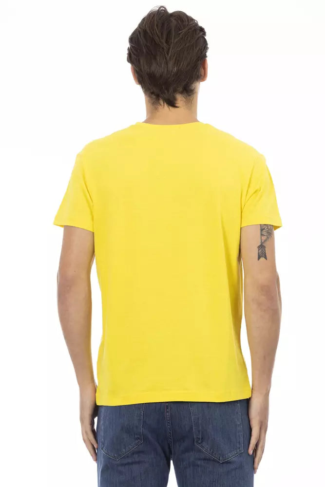 Trussardi Action Yellow Cotton T-Shirt