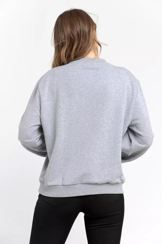 Trussardi Gray Cotton Sweatshirt