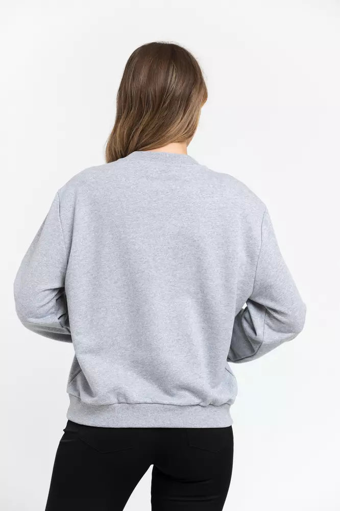 Trussardi Gray Cotton Sweatshirt