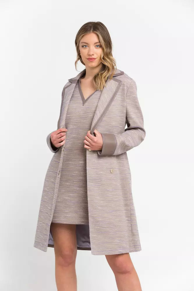 Trussardi Beige Cotton Coat