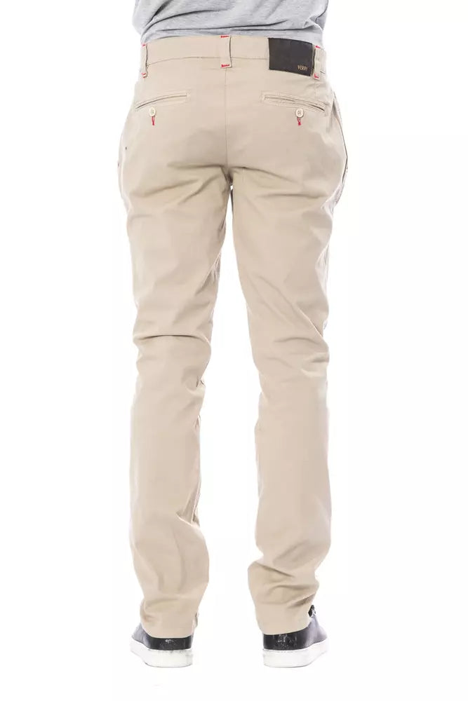 Verri Beige Cotton Pant