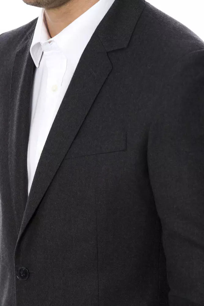 Verri Gray Wool Suits & Blazer