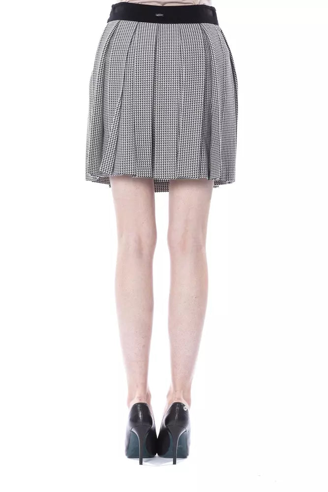 BYBLOS Black And White Viscose Skirt