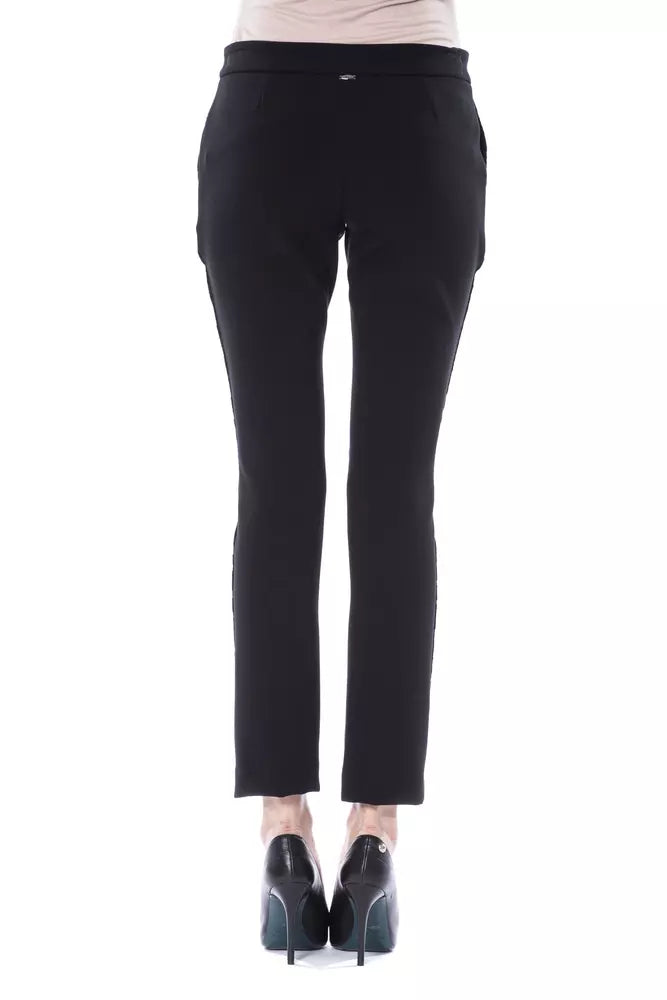 BYBLOS Black Marabou Pant