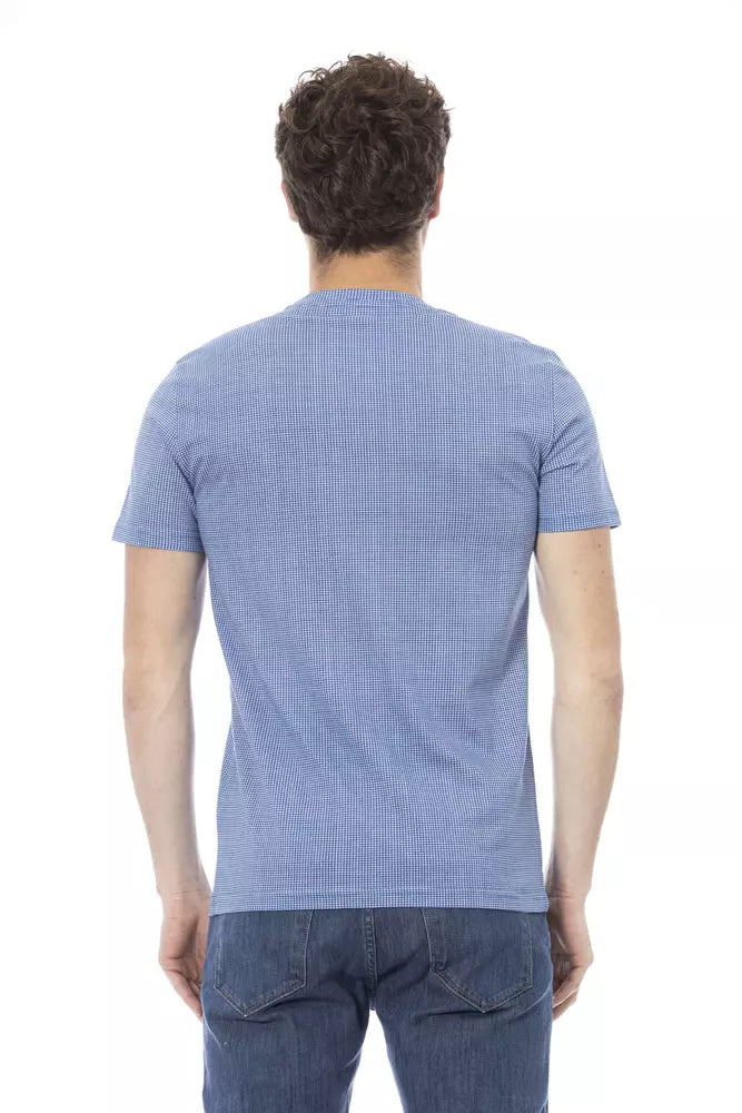 Baldinini Trend Light Blue Cotton T-Shirt
