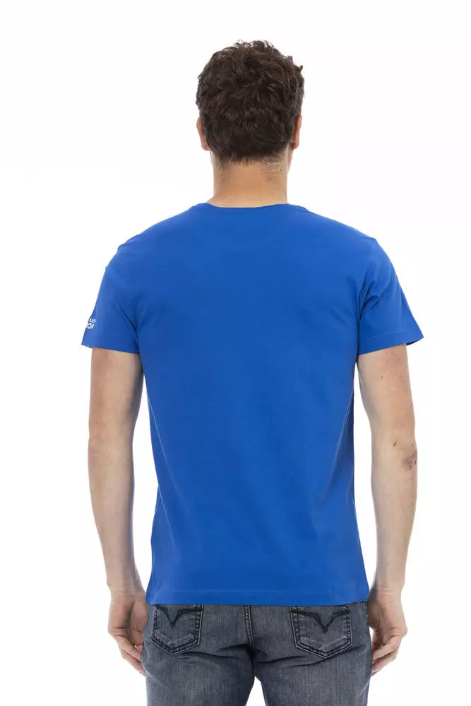 Trussardi Action Blue Cotton T-Shirt