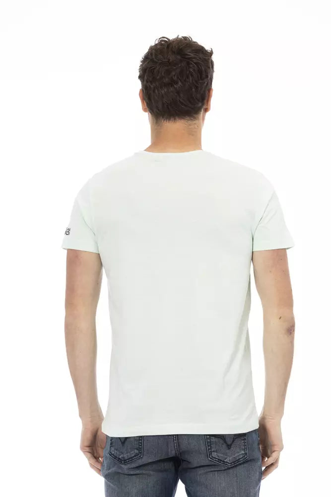 Trussardi Action Light Blue Cotton T-Shirt
