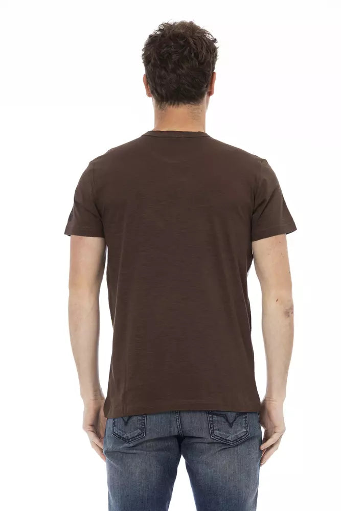 Trussardi Action Brown Cotton T-Shirt