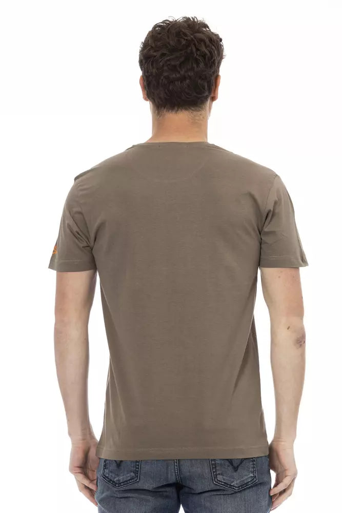 Trussardi Action Brown Cotton T-Shirt