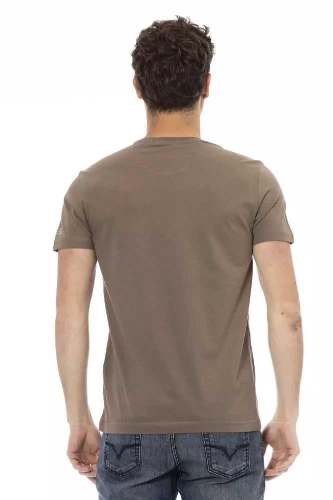 Trussardi Action Brown Cotton T-Shirt