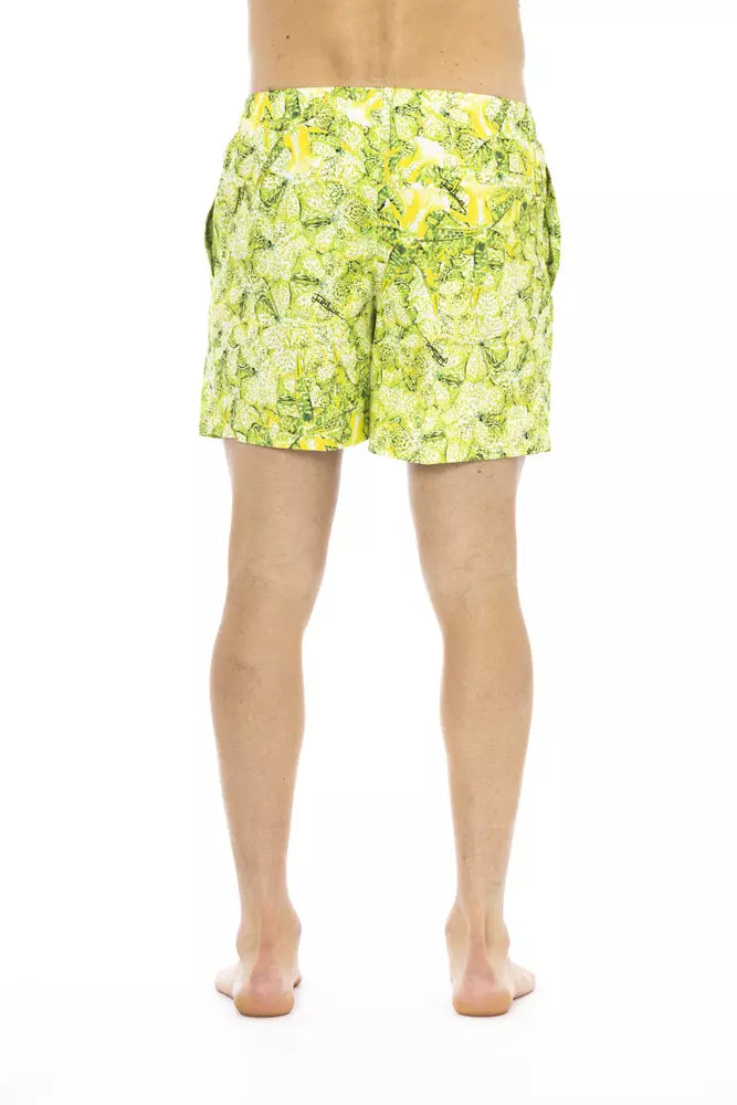 Just Cavalli Green Polyester Swimwear