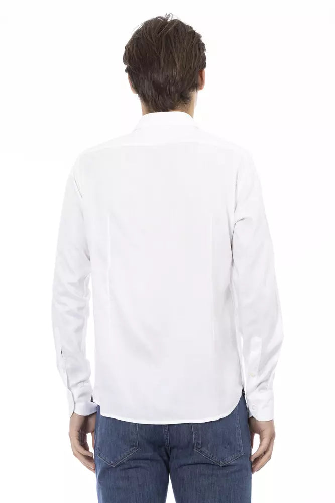 Baldinini Trend White Cotton Shirt