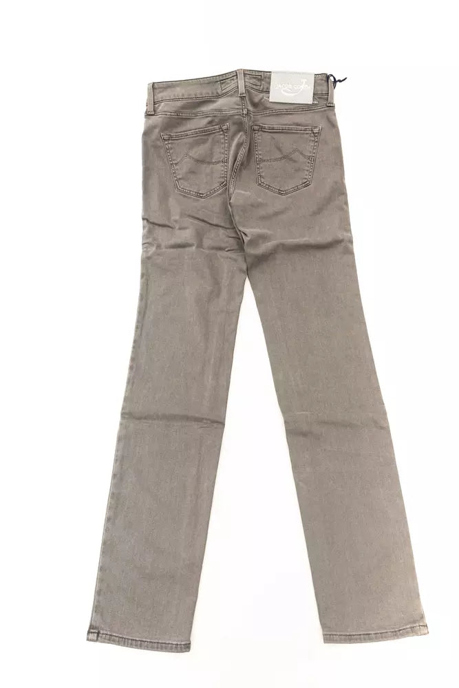 Jacob Cohen Gray Cotton-Like Jeans Denim
