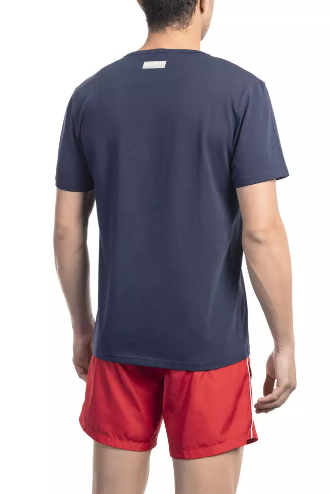 Bikkembergs Blue Cotton T-Shirt