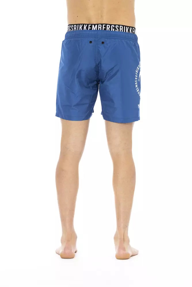 Bikkembergs Blue Polyester Swimwear