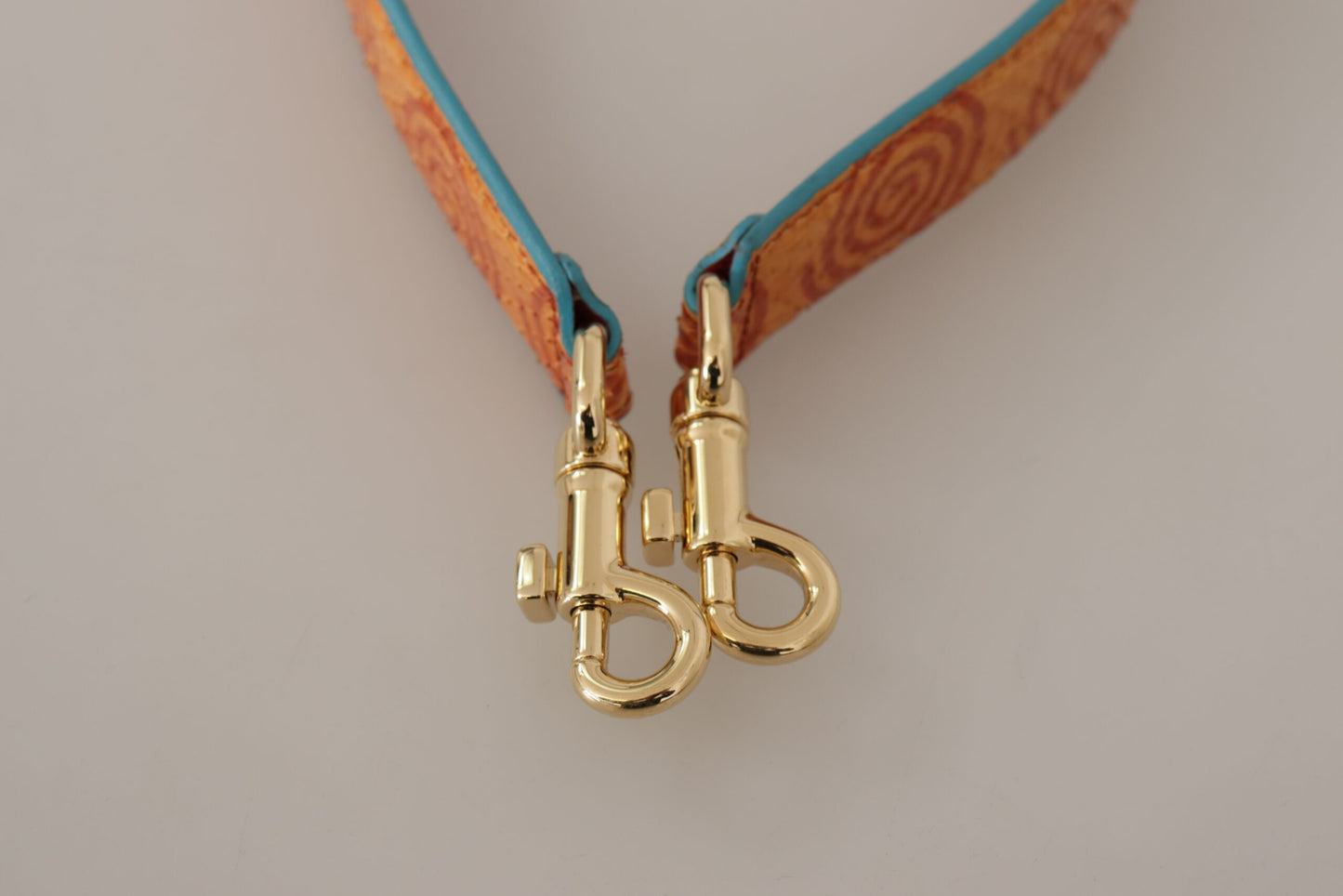 Dolce & Gabbana Chic Orange Leather Shoulder Strap Accessory - KALAJ