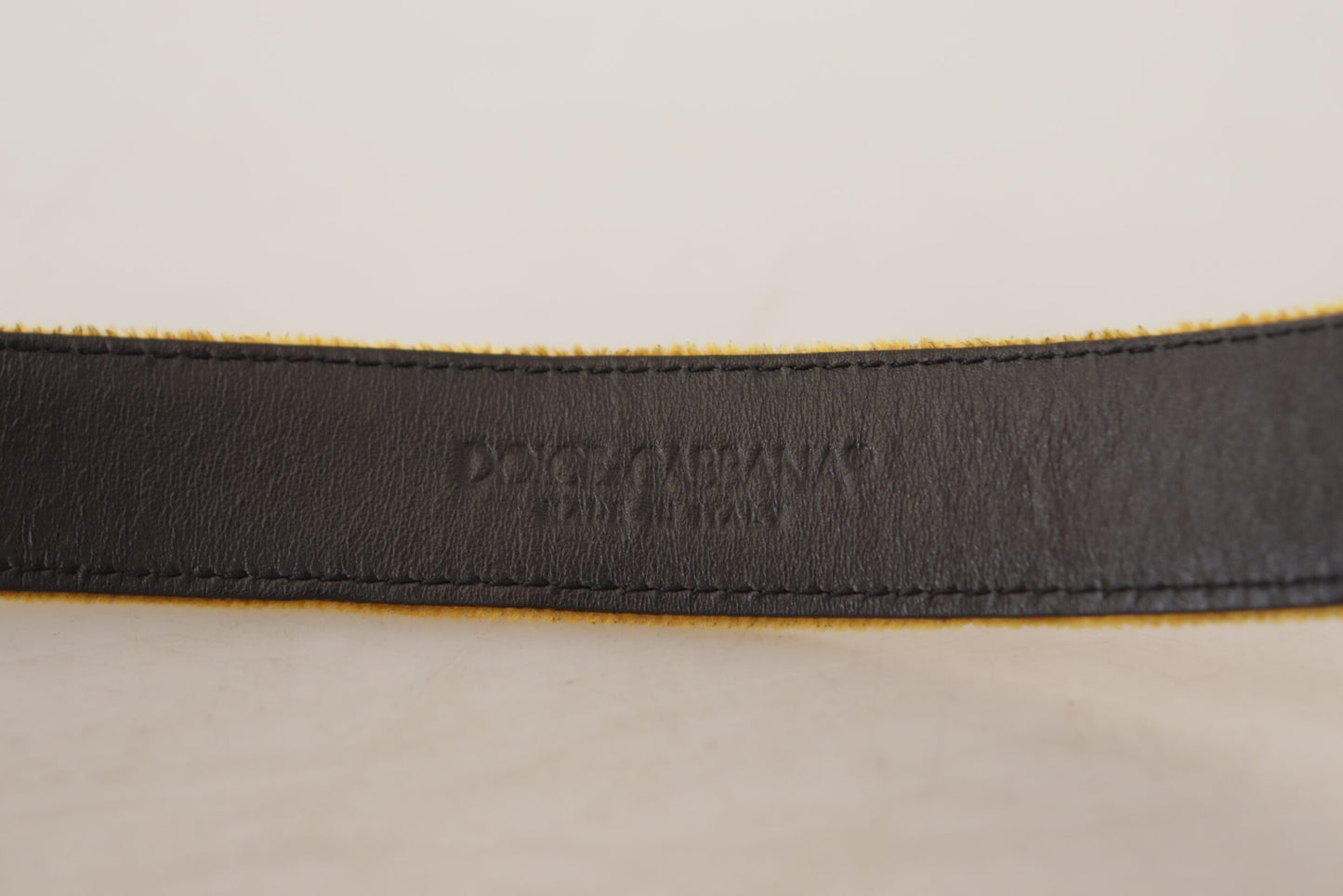 Dolce & Gabbana Elegant Velvet Gold Buckle Women's Belt - KALAJ