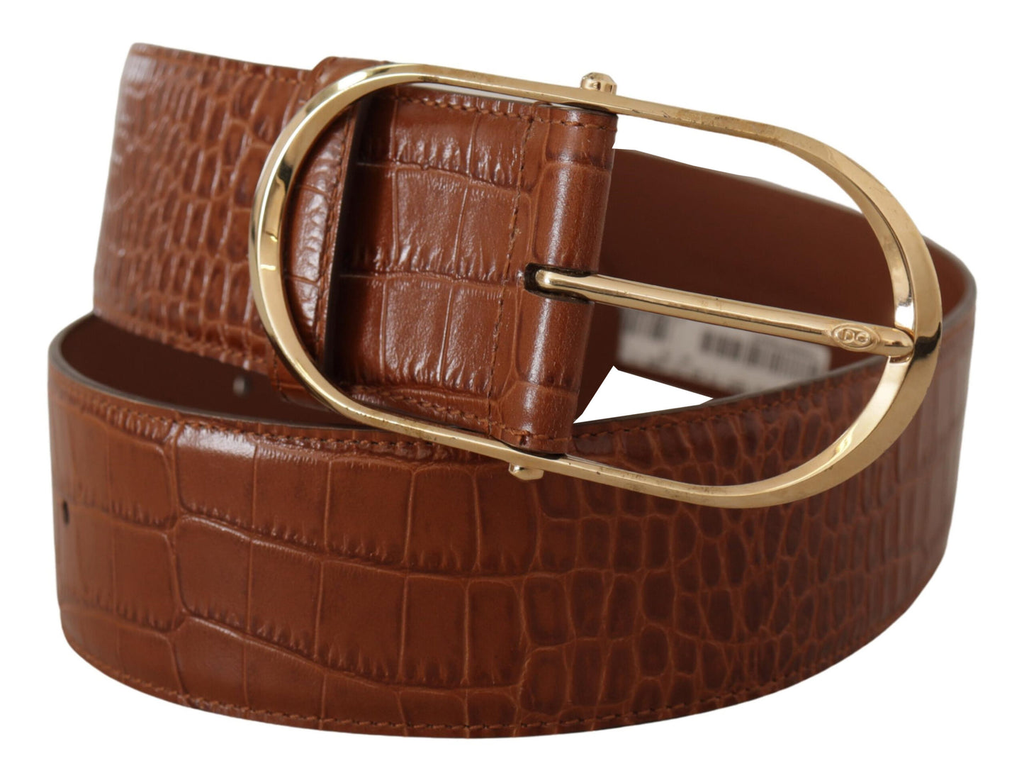 Dolce & Gabbana Enchanting Engraved Logo Leather Belt - KALAJ