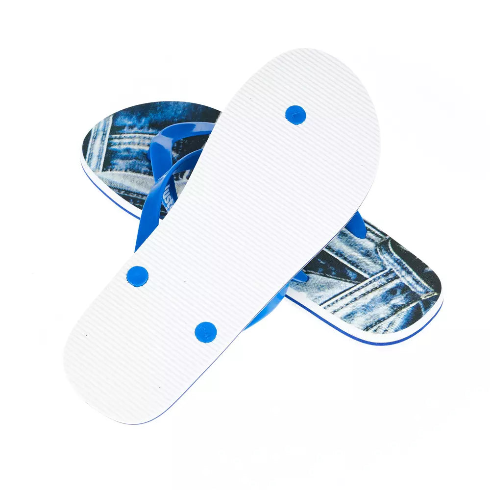 Just Cavalli Light Blue EVA Flip-Flop Sandal