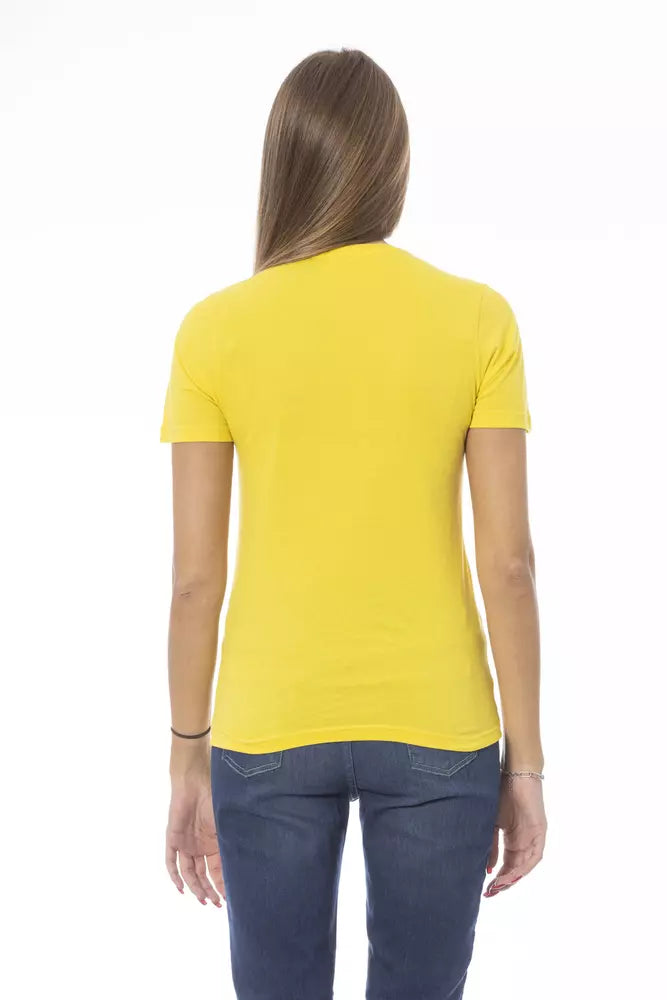 Baldinini Trend Yellow Cotton T-Shirt